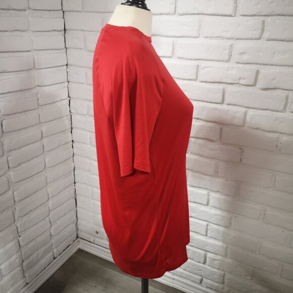 Under Armour The Tech Tee Ladies Size Medium Red Short Sleeves T-shirt - Picture 4 of 12